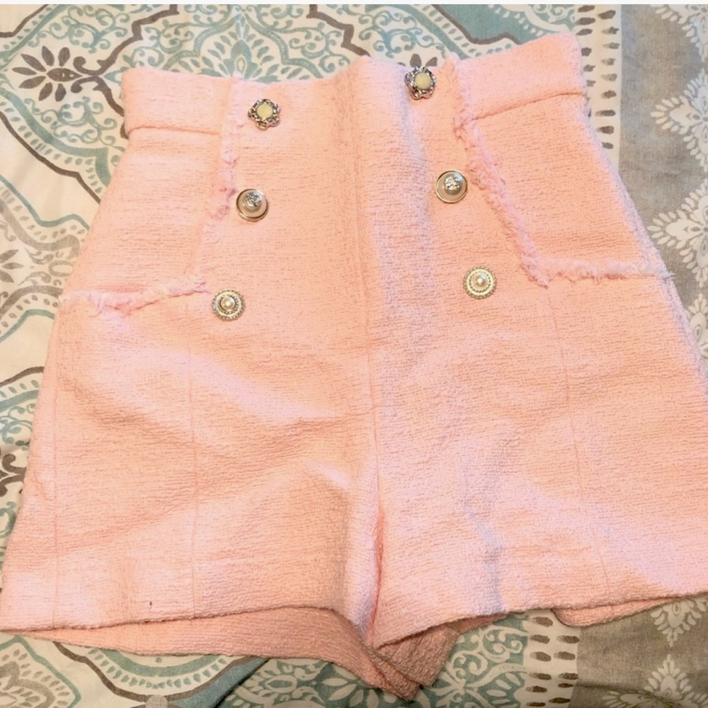 Zara tweed shorts